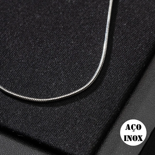 CORRENTE AÇO INOX RABO DE RATO 1,2MM 45CM