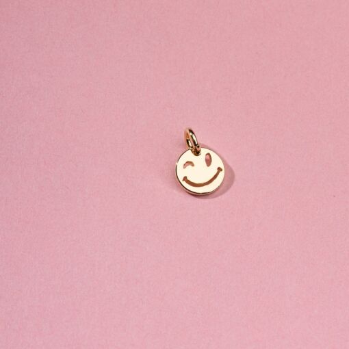 SEMI JOIA INFANTIL - PINGENTE MEDALHA SMILE MOMENTOS KIDS