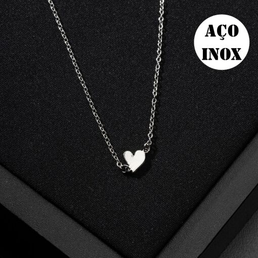 CORRENTE AÇO INOX CORAÇÃO 40CM