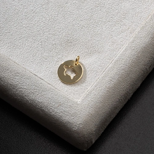 PINGENTE MEDALHA TARTARUGA CHARMEZINHO