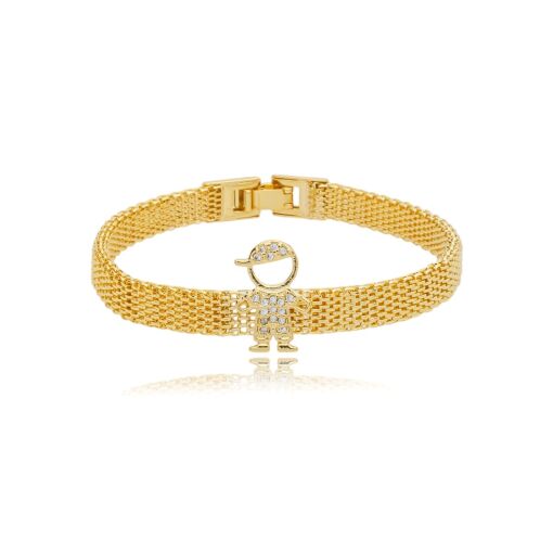 PULSEIRA MALHA MENINO CRAVEJADO - FAMÍLIA