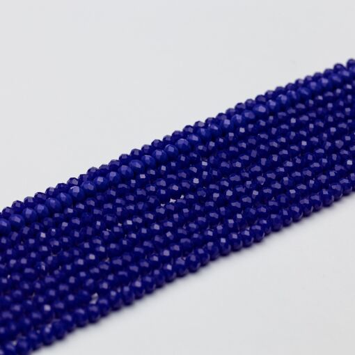 FIO DE CRISTAL AZUL MARINHO 2MM PARA MONTAGEM