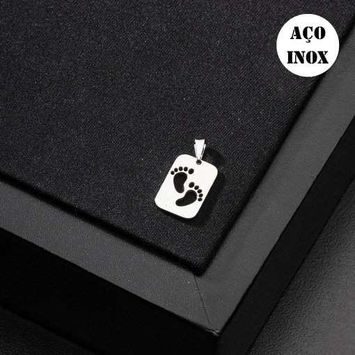 PINGENTE AÇO INOX PEZINHO