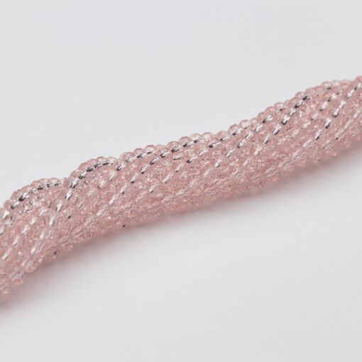 FIO DE CRISTAL ROSA BEBÊ 3MM PARA MONTAGEM