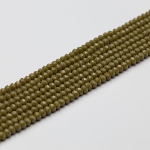 FIO DE CRISTAL VERDE MILITAR 3MM PARA MONTAGEM