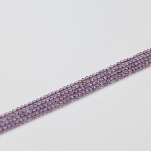 FIO DE CRISTAL ROXO CLARO TRANSLÚCIDO 2MM PARA MONTAGEM