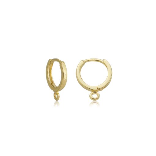 BASE DE BRINCO ARGOLA LISA PEQUENA COM 1 ARGOLA EMBAIXO