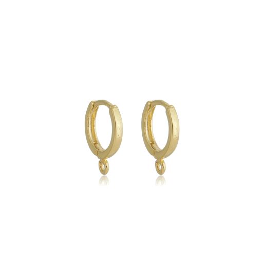 BASE DE BRINCO ARGOLA LISA PEQUENA COM 1 ARGOLA EMBAIXO