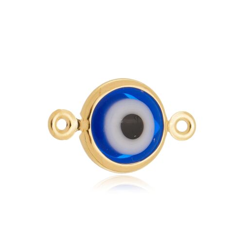 PACOTE COM 03 ACESSÓRIOS OLHO GREGO AZUL 6MM PARA MONTAGEM