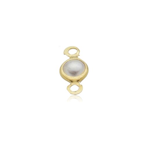PACOTE COM 5 PÉROLAS 4MM COM 2 ARGOLAS PARA MONTAGEM