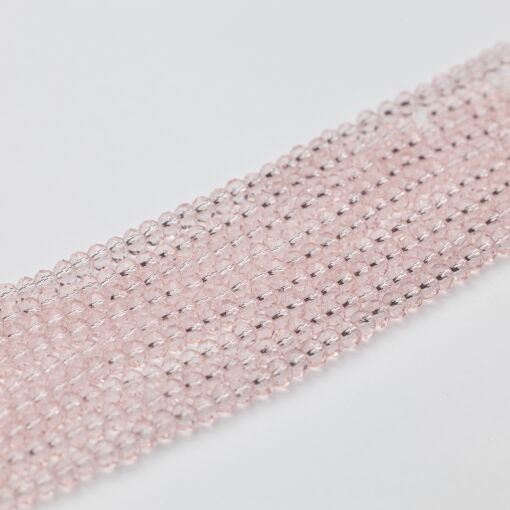 FIO DE CRISTAL ROSA BEBÊ 3MM PARA MONTAGEM