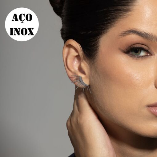 BRINCO AÇO INOX EAR CUFF PARAÍSO