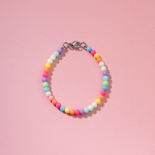 SEMI JOIA INFANTIL - PULSEIRA INFANTIL MIÇANGAS COLORIDAS