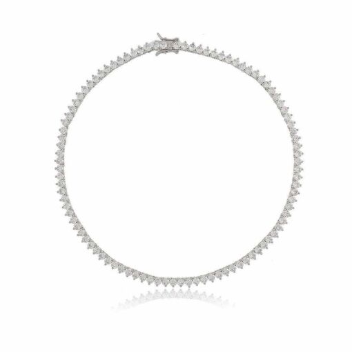 Colar Riviera 4mm Três Garras