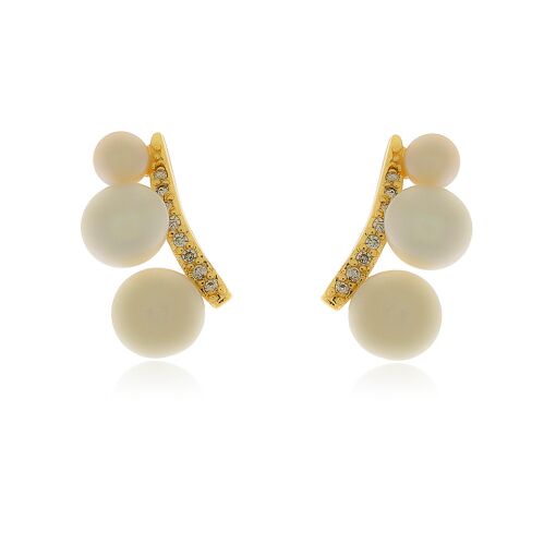 Brinco Ear Cuff Delicado em Perola Shell