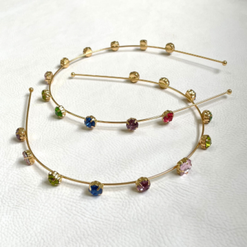 Tiara Riviera Prins Banhada A Ouro 18k