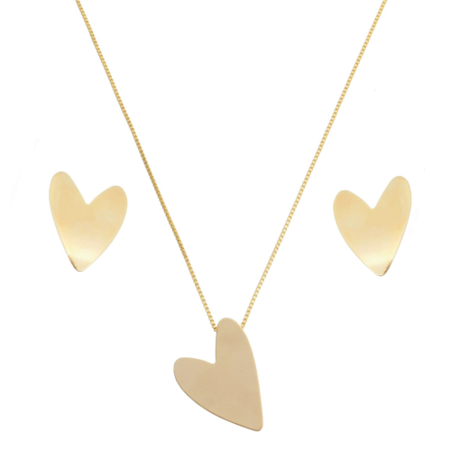 Conjunto Coração Liso