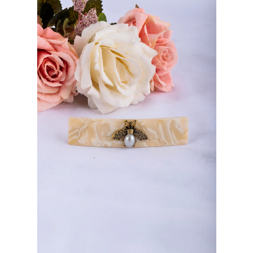 Presilha Marmorizada Vespa com Pérola