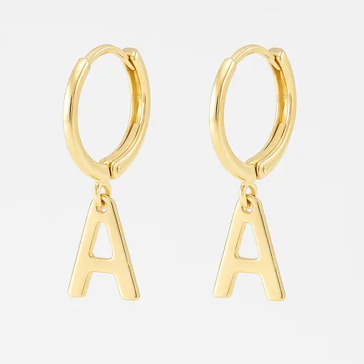 Brinco Letra Argolinha Click