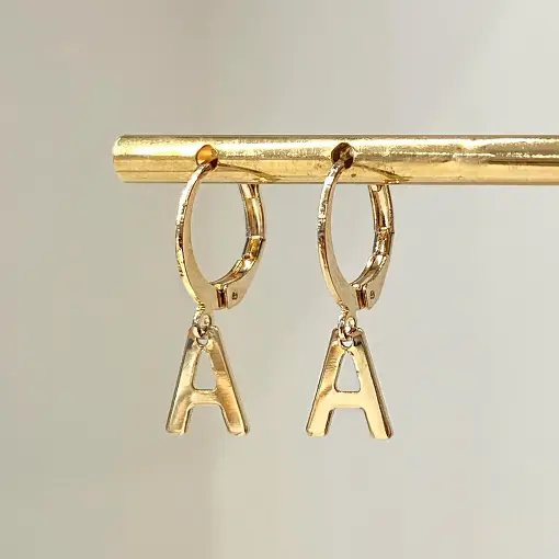 Brinco Letra Argolinha Click
