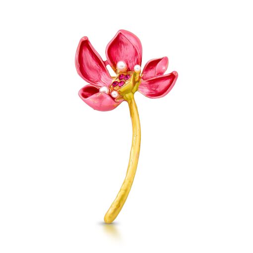 Broche Dahlia Esmaltado