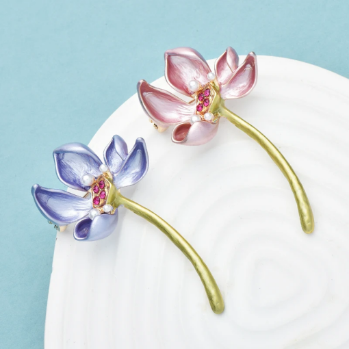 Broche Dahlia Esmaltado