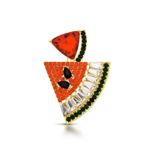 Broche Watermelon Cravejada
