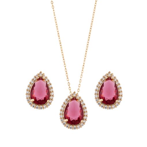 Conjunto Gota Maxi Zircônia