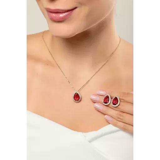 Conjunto Gota Maxi Zircônia