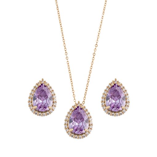 Conjunto Gota Maxi Zircônia