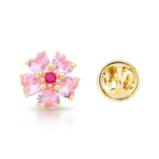 Mini Broche Florzinha Cravejada