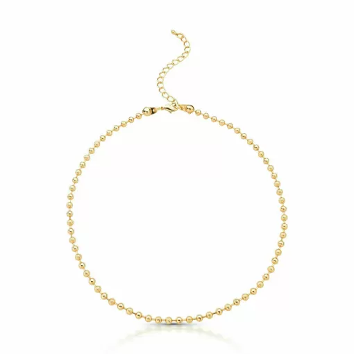 Colar Choker Esferas Texturizadas