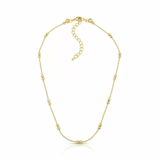 Colar Choker Esferas Duplas