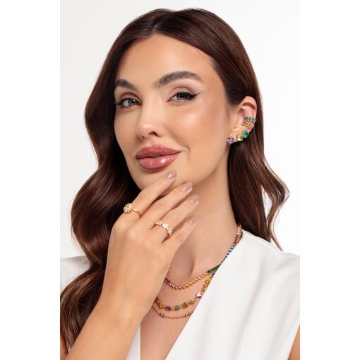 Colar Choker Esferas Duplas