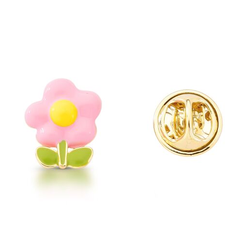 Mini Broche Flor Camélia Esmaltada