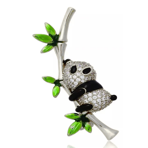 Broche Pandinha Bamboo