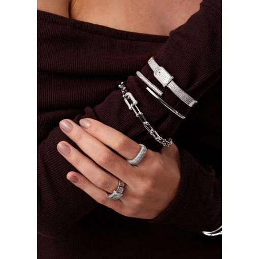 Bracelete Single Line Cravejado com Zircônias