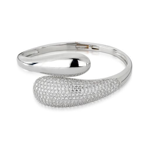 Bracelete Snake Head Cravejado com Zircônias