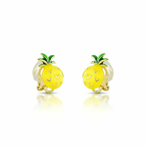 Brinco de Pressão Abacaxi Esmaltado