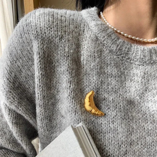 Broche Croissant Vintage