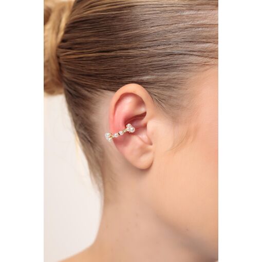 Piercing Fake com Pérolas Shell