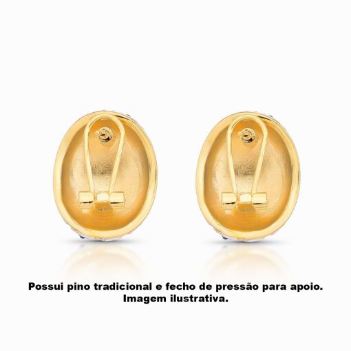 Brinco Esmaltado White Ladybird Pino em Prata 925