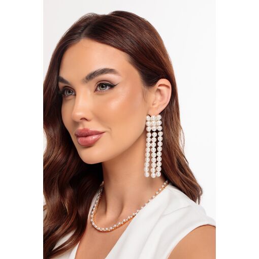 Colar Riviera Duo Pérolas Shell e Zircônias Cristal 4mm