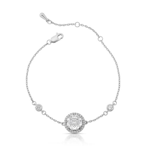 Pulseira Ponto de Luz Rose Glow Cravejada com Zircônias