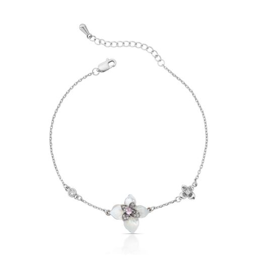 Pulseira Pérola Shell Flor Alba em Madrepérola