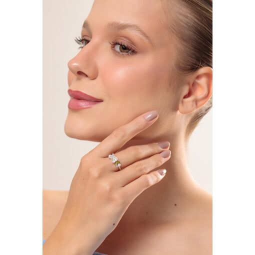 Anel Love Garden com Flor em Acetato - AJUSTÁVEL