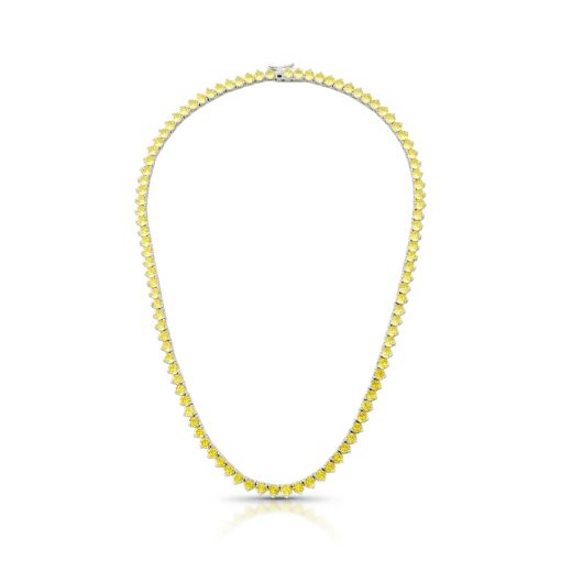 Colar Riviera Amarela - 4mm Três Garras