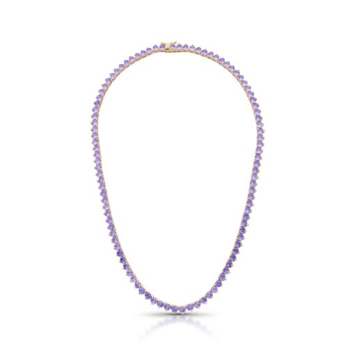 Colar Riviera Violeta - 4mm Três Garras
