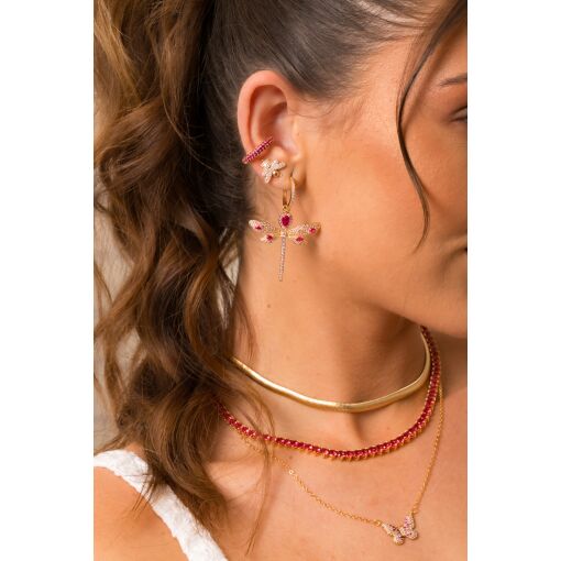 Colar Riviera Pink - 4mm Três Garras