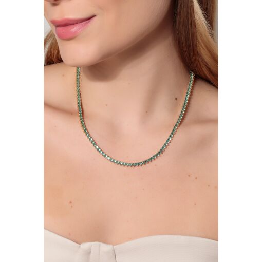 Colar Riviera Turmalina - 3mm Três Garras